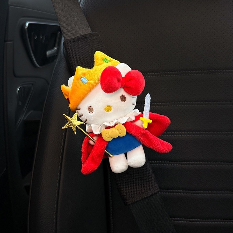 2026 New Hellokitty Car Seat Belt Shoulder Pad Decorative Anti-Wear Clothing with a High-End Feel for Women