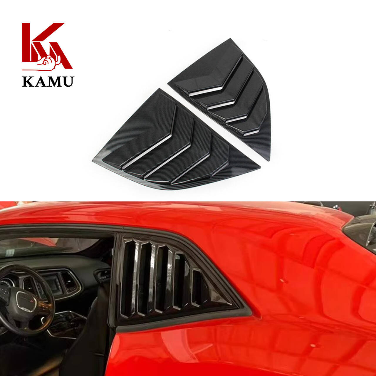 Suitable for Dodge Challenger Dodge Challenger carbon fiber pattern interior exterior navigation steering wheel gear