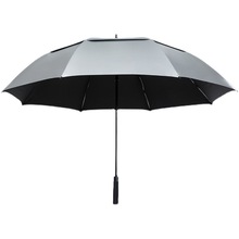 ALI6超大高爾夫遮陽傘太陽傘防紫外線雙層長柄傘直大雨傘家用大號