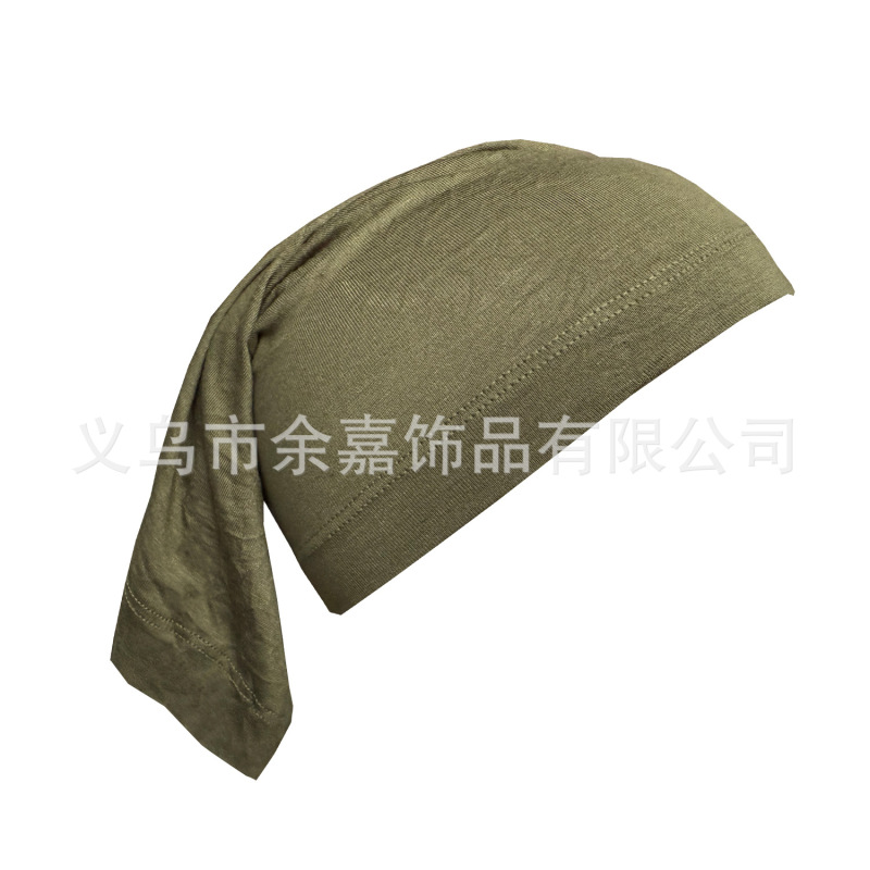 莫代尔单色马来西亚筒帽打底帽丝光棉男女式阿拉伯围脖小帽民族风|undefined