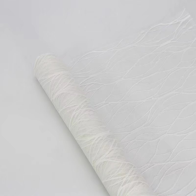 Fabricantes de fiestas de flores paquete de flores Jacquard sólido paquete de flores material de paquete de flores cortina de tela