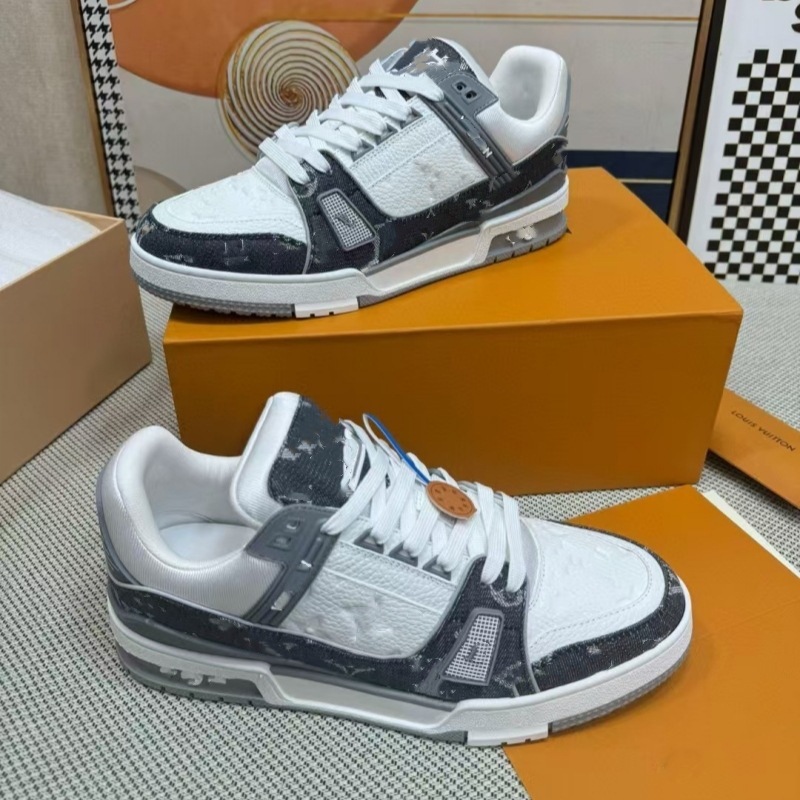 Guangzhou versión superior original puro paquete completo entrenador de asno zapatillas deportivas casuales de cuero para parejas hombres y mujeres skate