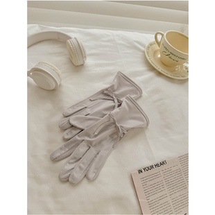 Sun Protection Gloves for Women, Anti-Uv, Driving, Cycling, Electric Vehicle, Ice Silk Touch Screen Equipment, Summer Thin Cycling