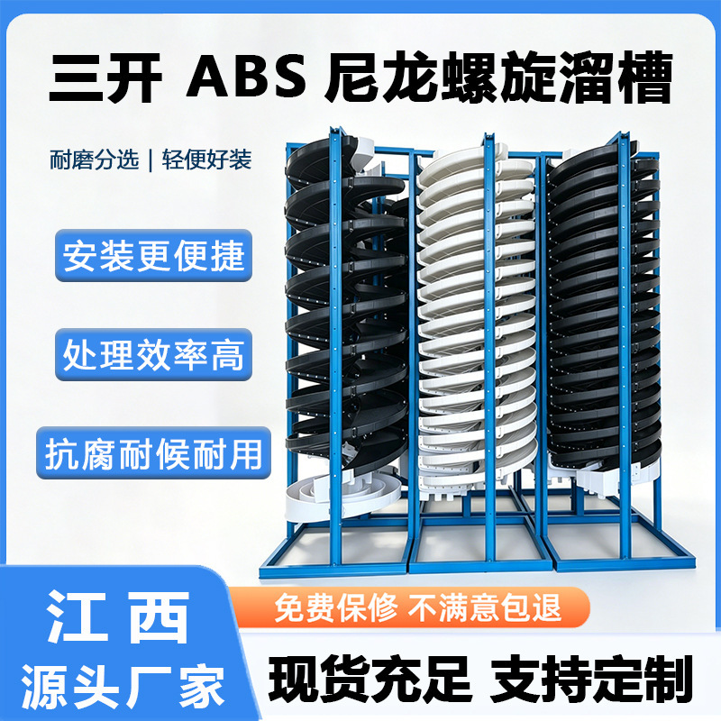 Source Factory Abs Nylon Spiral Chute Mineral Processing Machine Gravity Separation Equipment for Gold, Beach Sand, Zirconium, Titanium, and Ilmenite Source Factory Abs Nylon Spiral Chute Mineral Processing Machine Gravity Separation Equipment for Gold, Beach Sand, Zirconium, Titanium, and Ilmenite