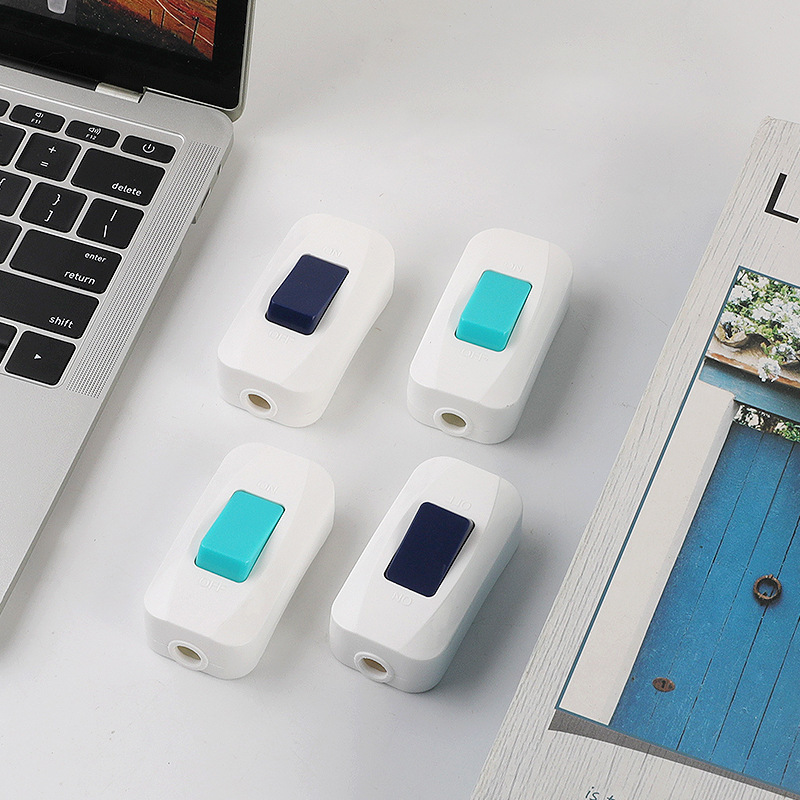 Bedside Switch Two-Color Double Outlet Wiring Switch Small Appliance Switch Button Bedside Switch Manufacturer