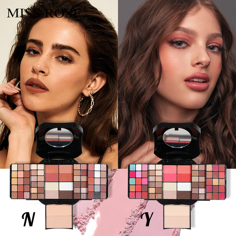 Multi-functional combination cosmetic case blush eye shadow one plate matte powder high-gloss makeup set Wholesale
