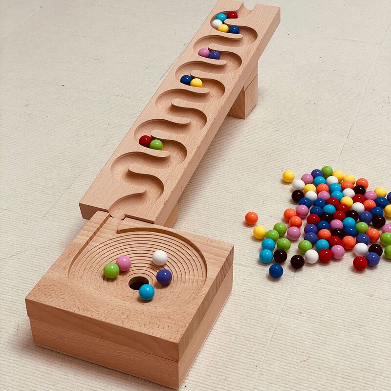 Beech Pure Log Snake Track Building Blocks suit Children's Assembled Toys Kindergarten Early Education Building Educational Toys