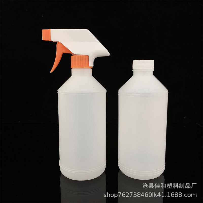 供应500ml半透明细雾喷水瓶 油污净喷雾瓶 清洁剂喷瓶 pe塑料瓶