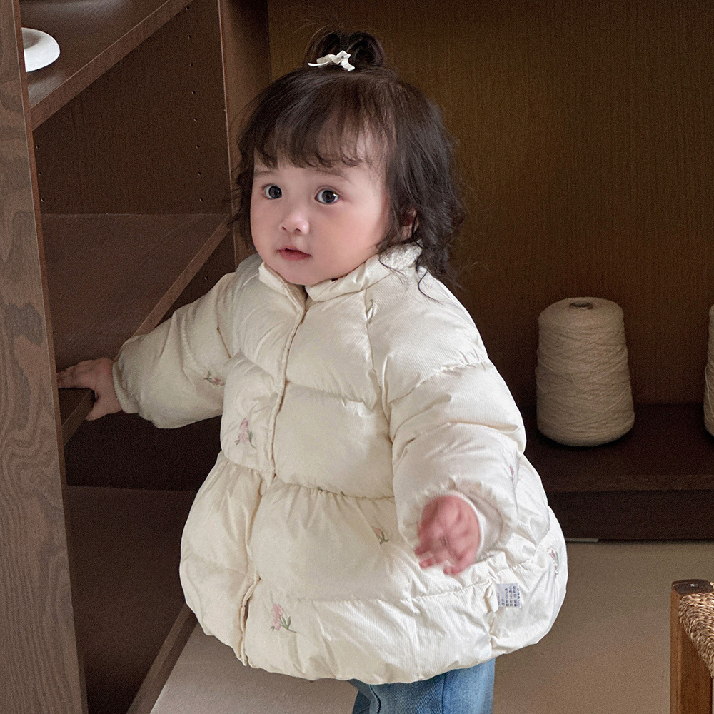 [Estilo personalizado] Chaqueta para bebés versión coreana de ropa de invierno linda y súper linda