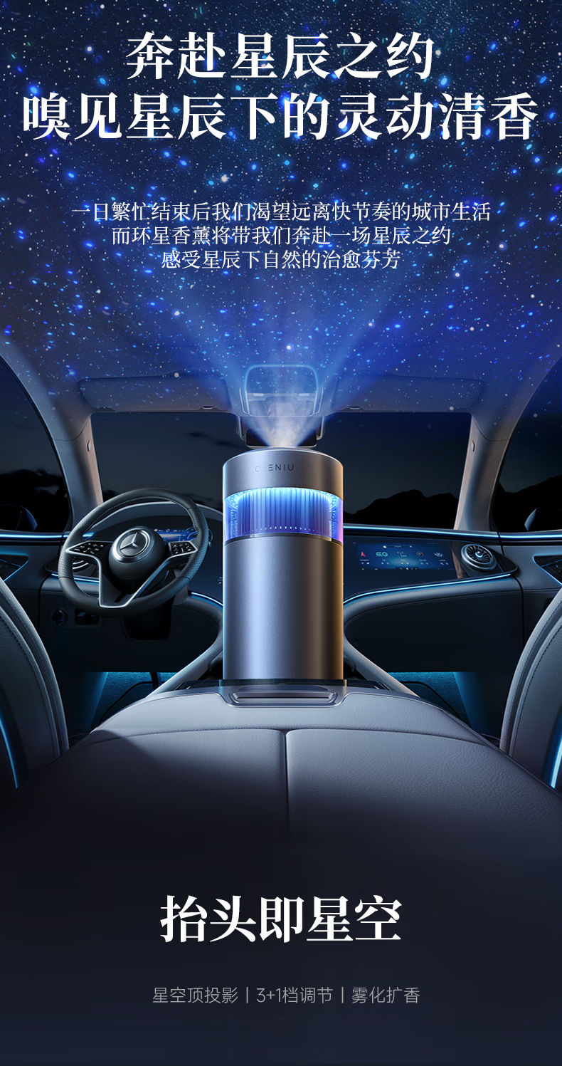Sini Youhuan Star Aromatherapy Star Empty Top Car Aromatherapy Car Perfume Car Fragrance Machine Intelligent Spray CEENIU