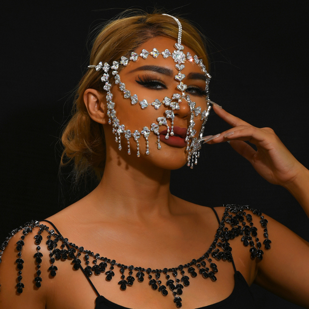Europa y los Estados Unidos venden máscaras de bordas máscaras de diamante máscaras de Halloween accesorios personales máscaras de mujeres