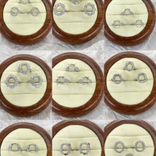 s925����Բ���ν�ָ����925��δ��Ƕ����������10X12��ָ����