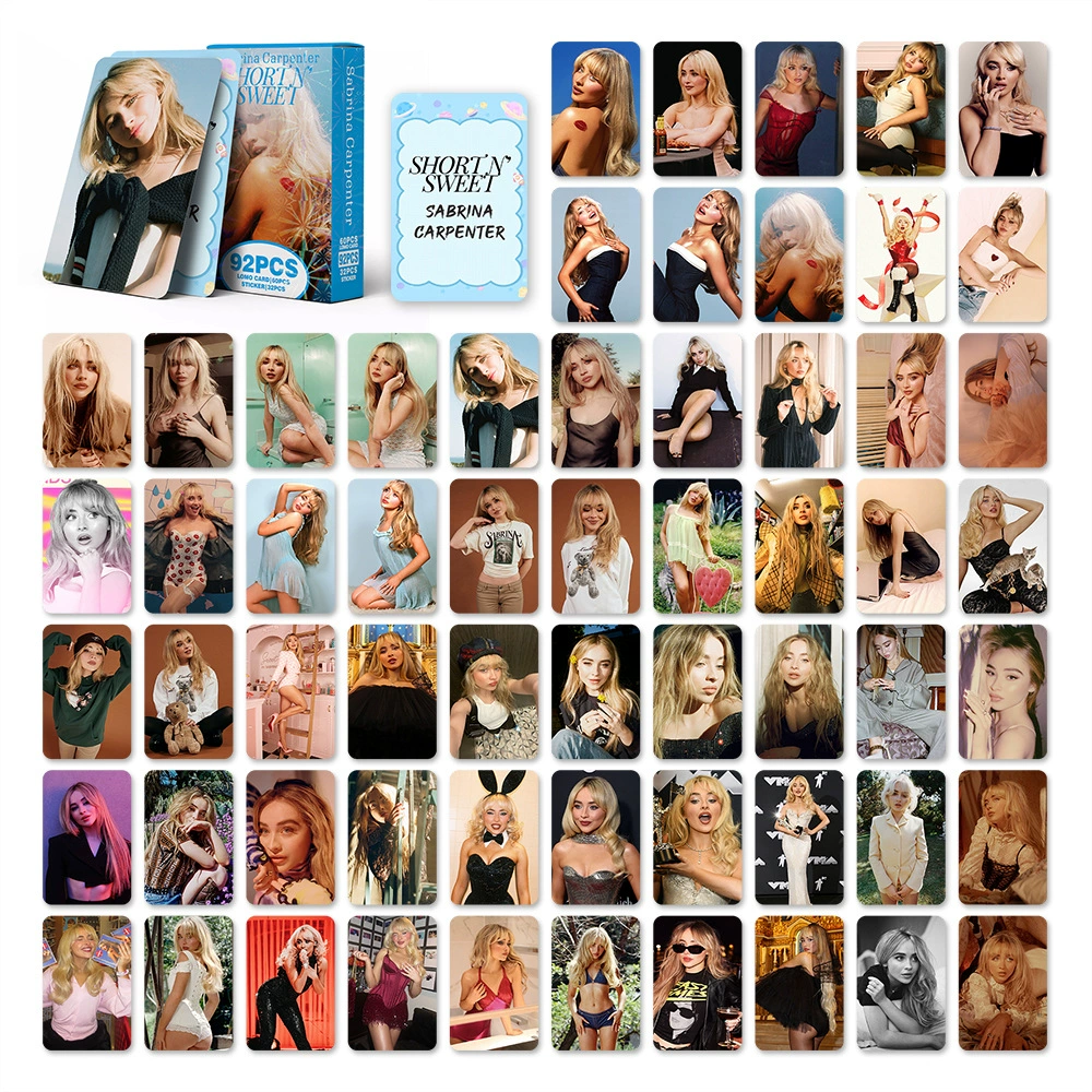 Набор фотокарточек (Sabrina Carpenter) — 92 шт., LOMO-стиль, маленький формат