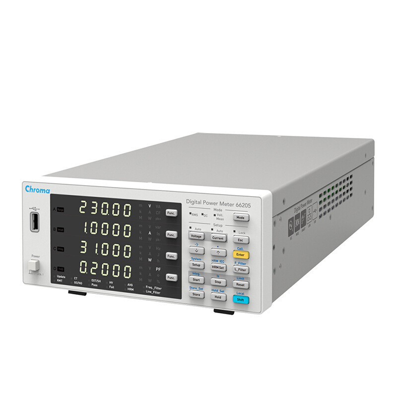 Chroma致茂66205新升级数位式功率表66202专为单通道功率测量应用