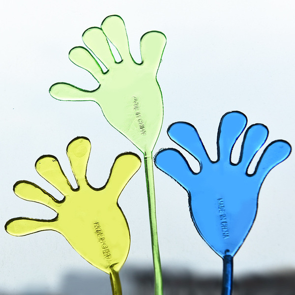 80 Nostalgic toy elastic telescopic sticky palm large palm climbing…