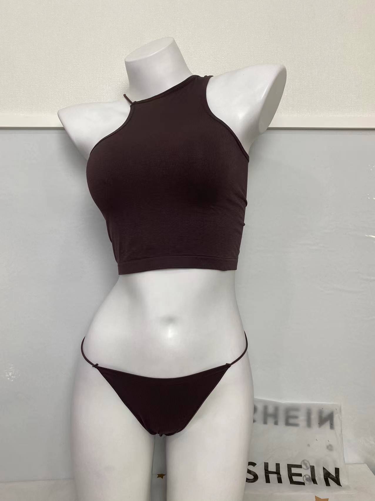 Exterior solo nuevo estilo mixto sin costuras de alta elástico fino algodón sexy traje cómodo traje al por mayor