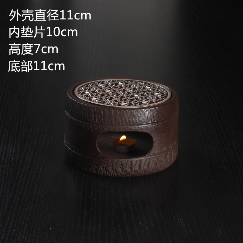 Vela de estilo japonés tetera calentador de té base tetera doméstica calefacción calentador de té Kung Fu ceremonia del té cero con calentador de té caliente
