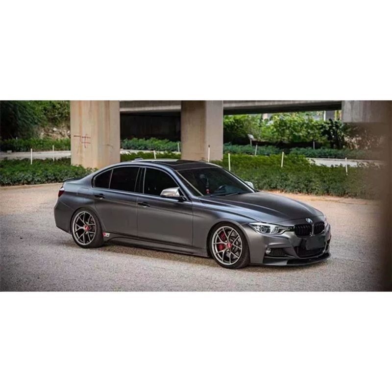 Car color change film, matte AMG mountain gray, electric PET material, for car body and electric motorcycles, personalized gray modification, self-adhesive film