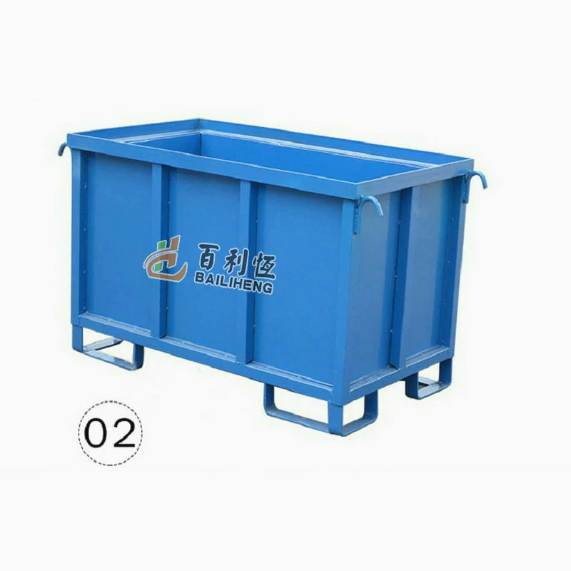 Коробка оборачиваемости металла фабрики коробка стального лома штабелируя складывая коробка сетки тяжелый промышленный железный лом клетка