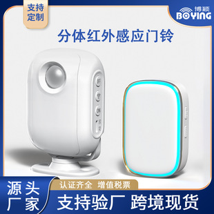 欢迎光临感应门铃红外人体感应分体门铃无线迎宾器家用防盗门铃-阿里巴巴