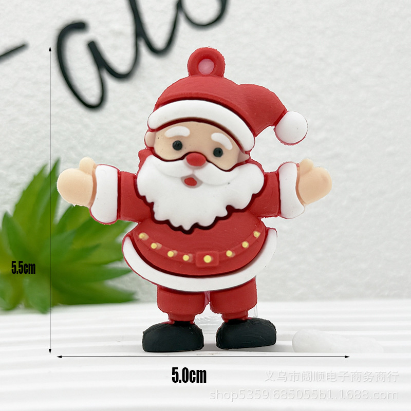 クリスマスキーホルダー人形ペンダントサンタクロースキーホルダー小さなペンダントサンタクロースクリスマスツリーギフト|undefined