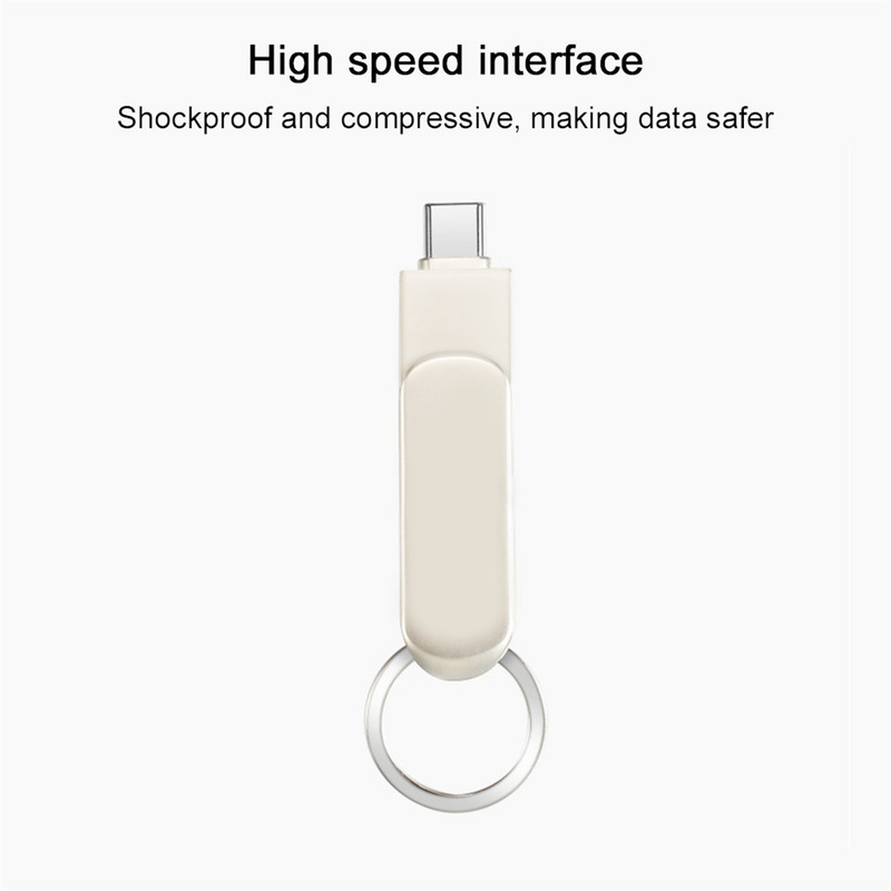 2合1金属回転usb TYPE-C usb3.0 uディスクotg携帯電話usbメモリはロゴメーカー直販を印刷できる|undefined