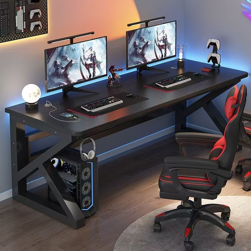 Computer desk for desktop use in bedroom, home, student study desk, simple adult office desk, rectangular table, workbench Computer desk for desktop use in bedroom, home, student study desk, simple adult office desk, rectangular table, workbench