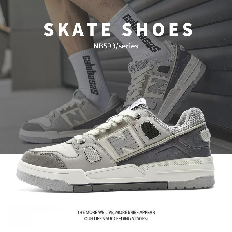 莆田鞋子男款春秋新百伦酷跑nb板鞋情侣休闲运动小白鞋女增高厚底