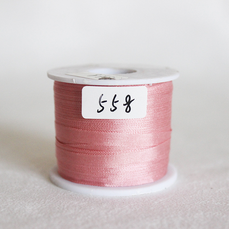 4 mm DIY mano cinta de seda flotante cinta de embalaje rosa cinta de color negro Ling Miao material de cinta para el cabello
