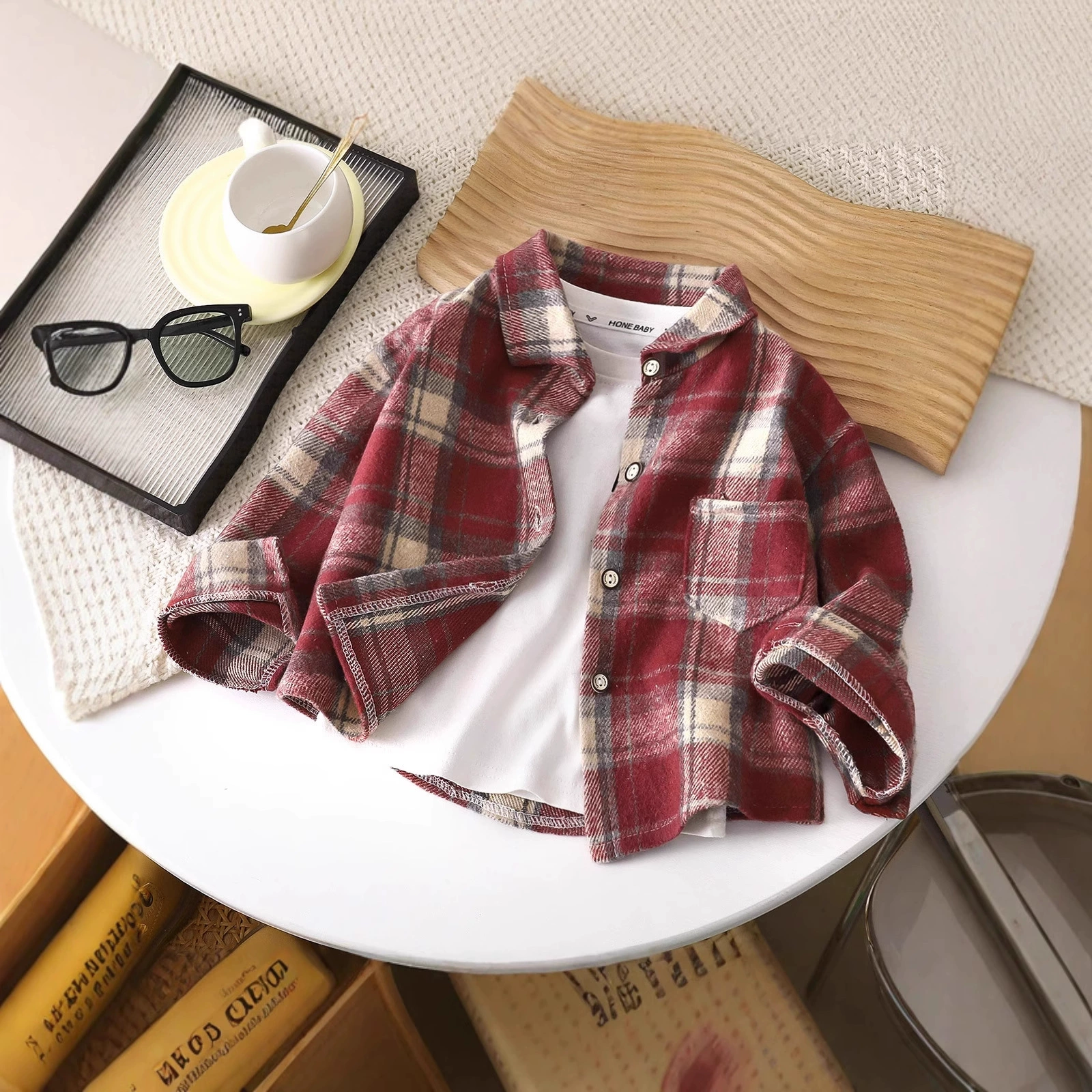 Детские рубашки с длинным рукавом, осенние клетчатые рубашки, детские цветные топы с новыми лацканами, кардиганы, оптом для девочек