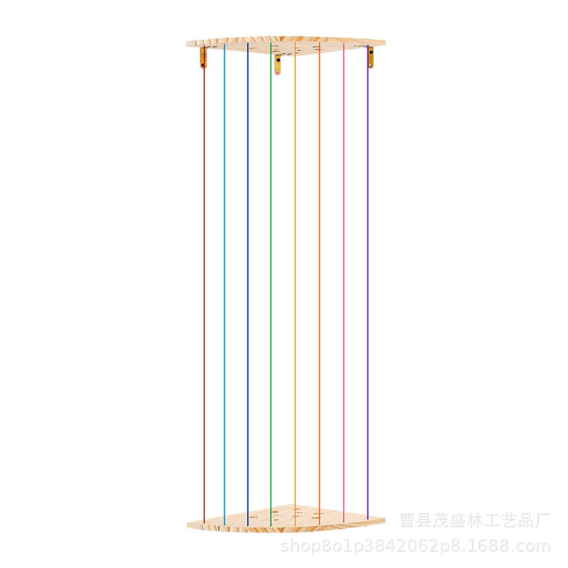 木制墙角儿童毛绒玩具收纳架幼儿园布娃娃玩偶整理架壁挂式置物架|undefined