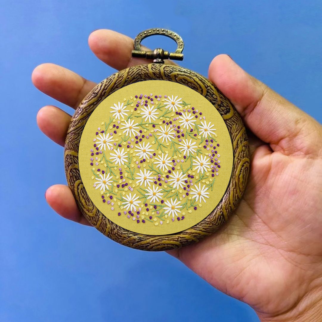 Antiguo nuevo bordado colgando pintura hecha a mano diy paquete de material sala de estar lu bordado costura práctica bolsa transfronteriza inglés colgando pintura