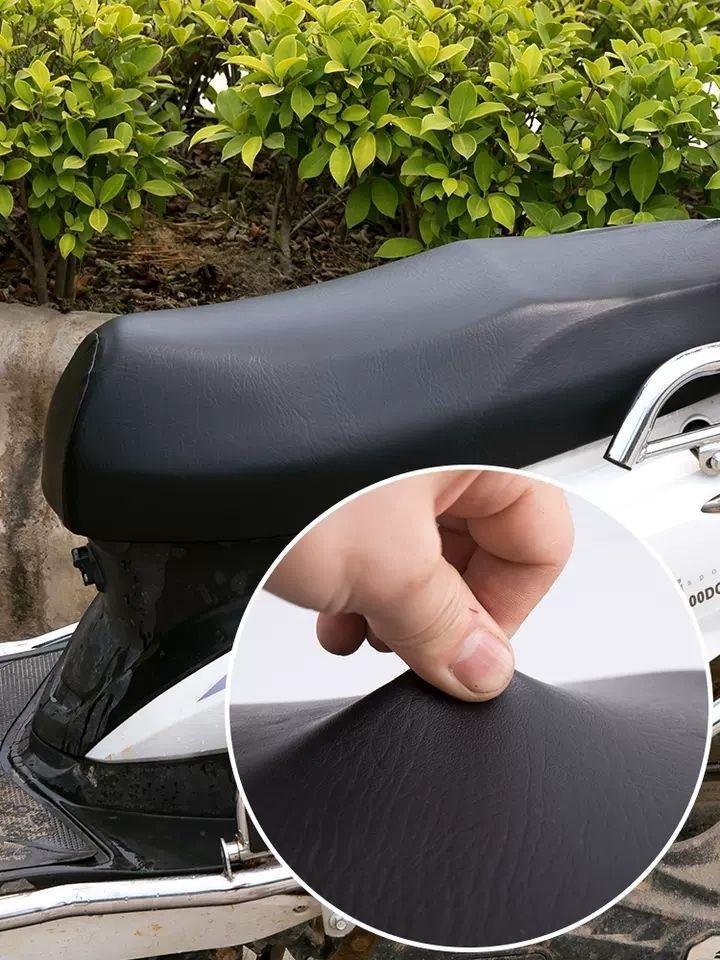 Electric Car Cushion Cover Battery Car Cushion Cover Universal Waterproof Motorcycle Cushion Cover Sunscreen Rainproof Leather Thickened