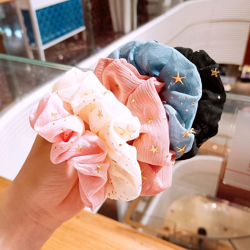 夏款小清新发圈大肠圈ins韩国网红甜美扎马尾头绳女简约气质发绳