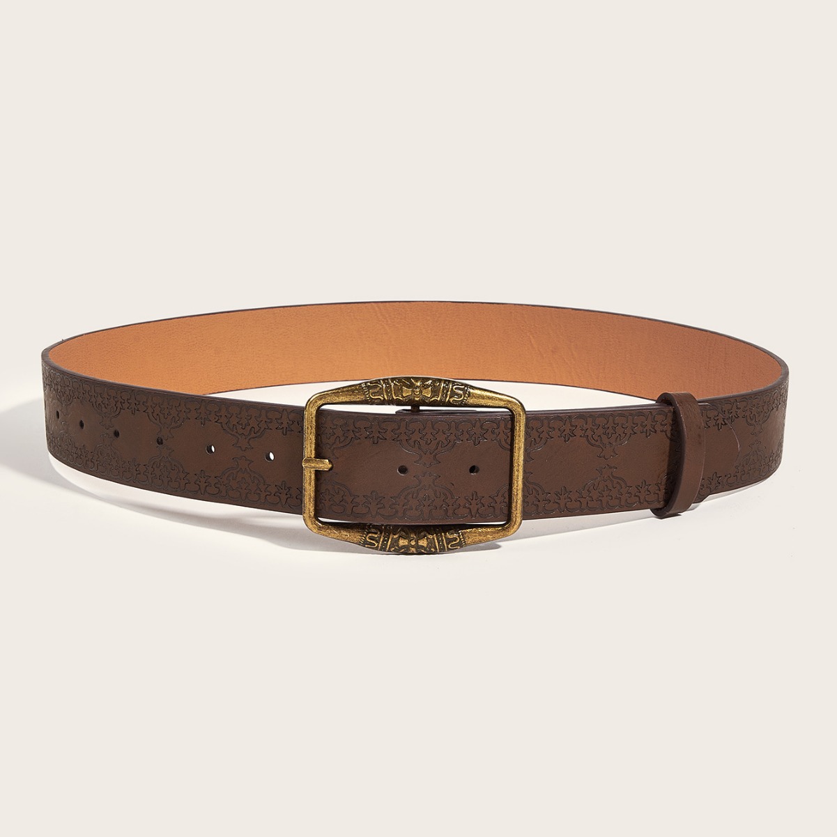 2024 nov ameriški retro pas Y2k, ženski pas v etničnem slogu, sto ujemajočih se jeans pasov, luksuzno rjava_voghion.com