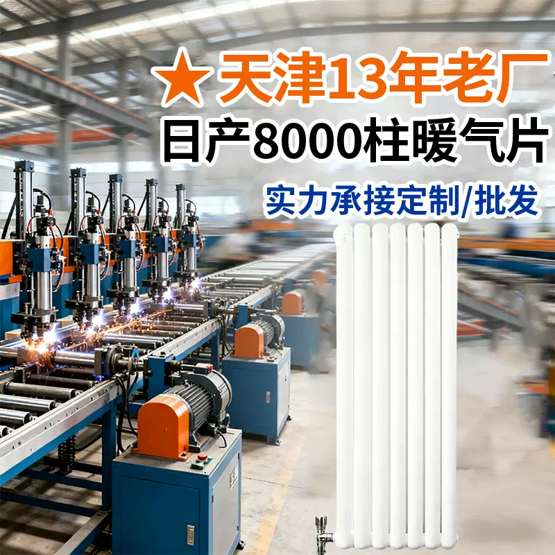 钢二柱暖气片钢制6030双柱暖气片工程家用供暖水暖散热器厂家直供