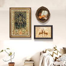 北欧梦幻彩色麋鹿装饰画 墙画书房客厅挂画现代简约书房墙面挂画