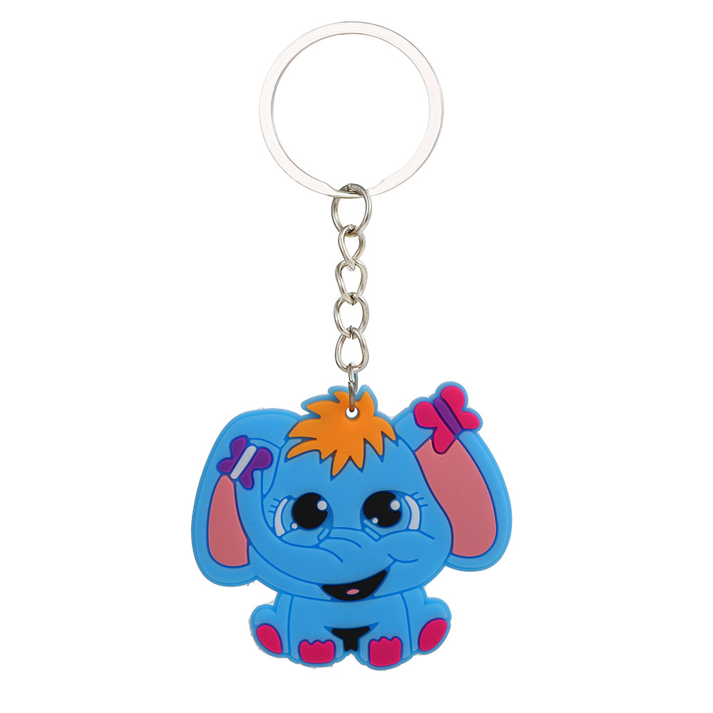 Mignon Animal Pvc Porte-clés display picture 3