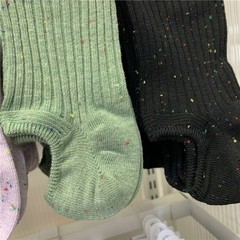 Starlight Idea Korean Women's Socks Summer Sweet Color Point Lightweight Silicone Non-Slip No-Slip Invisible Boat Socks