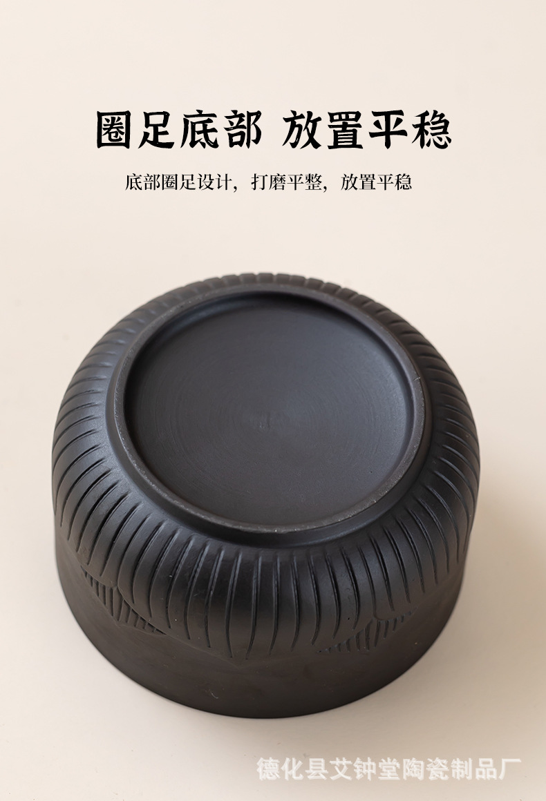Ceramic Sealed Storage Jar for Herbal Paste Moxa Paste Tea and Dry Goods Airtight Moisture Proof 301-500ML details