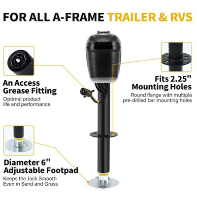 Car jack Post Rv Support with