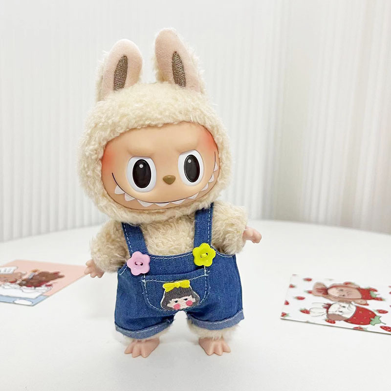 ソースメーカーのみの服】17cmペンダント ラブブ服 ブラインドボックス ラブブ人形 人形服 クールブラック カラフル|undefined