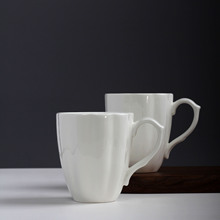 唐山骨瓷茶杯带盖高档轻奢办公室会议杯商务酒店专用陶瓷杯子