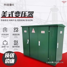 美式箱變630kva預裝式成套箱式變電站高壓開關配電房櫃外殼麥太保