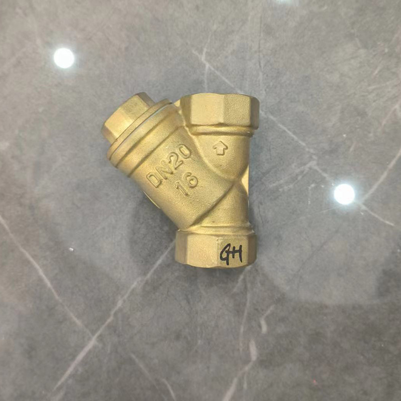 Y -type net filter valve brass filter surface copper color…