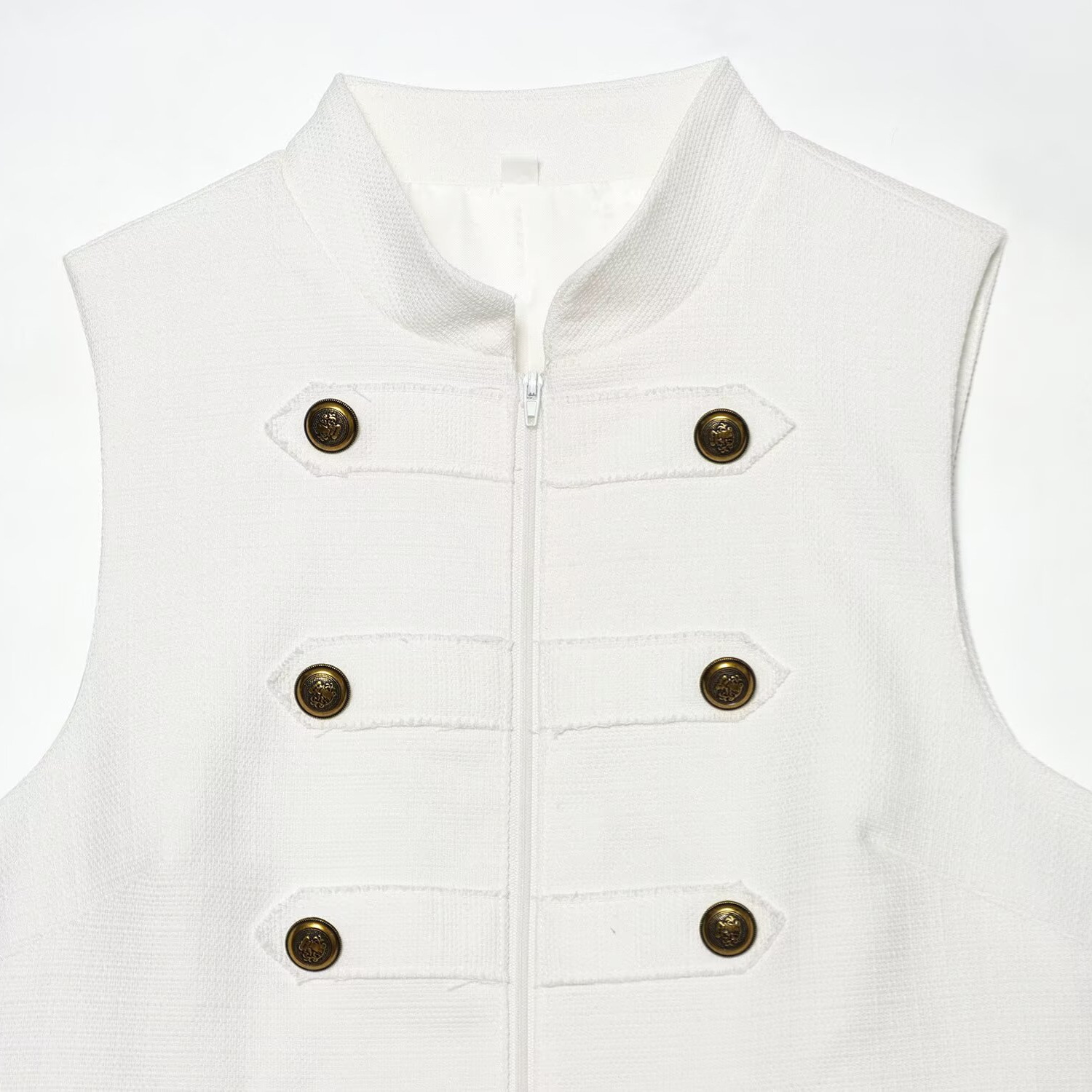 TAOP & ZA ropa de mujer verano de 2026 nueva moda sin mangas de cuello alto cinturón colgante chaleco de cuello 7763115 image 4