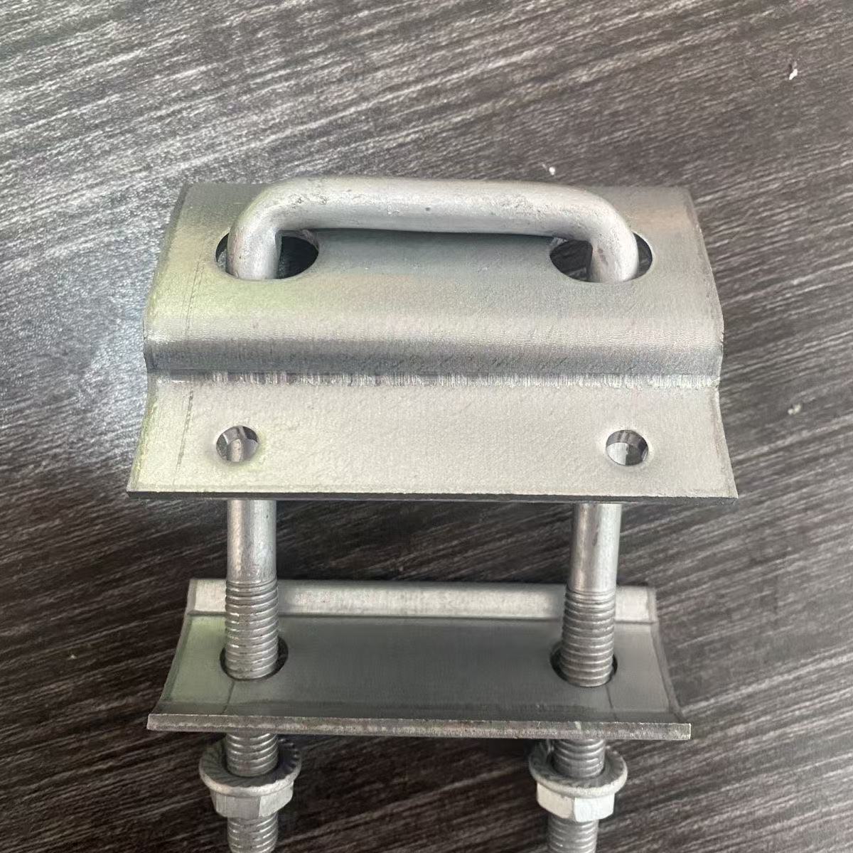 光伏配件 单孔压板太阳能光伏压块双孔压板折弯压板 光伏无缝压块