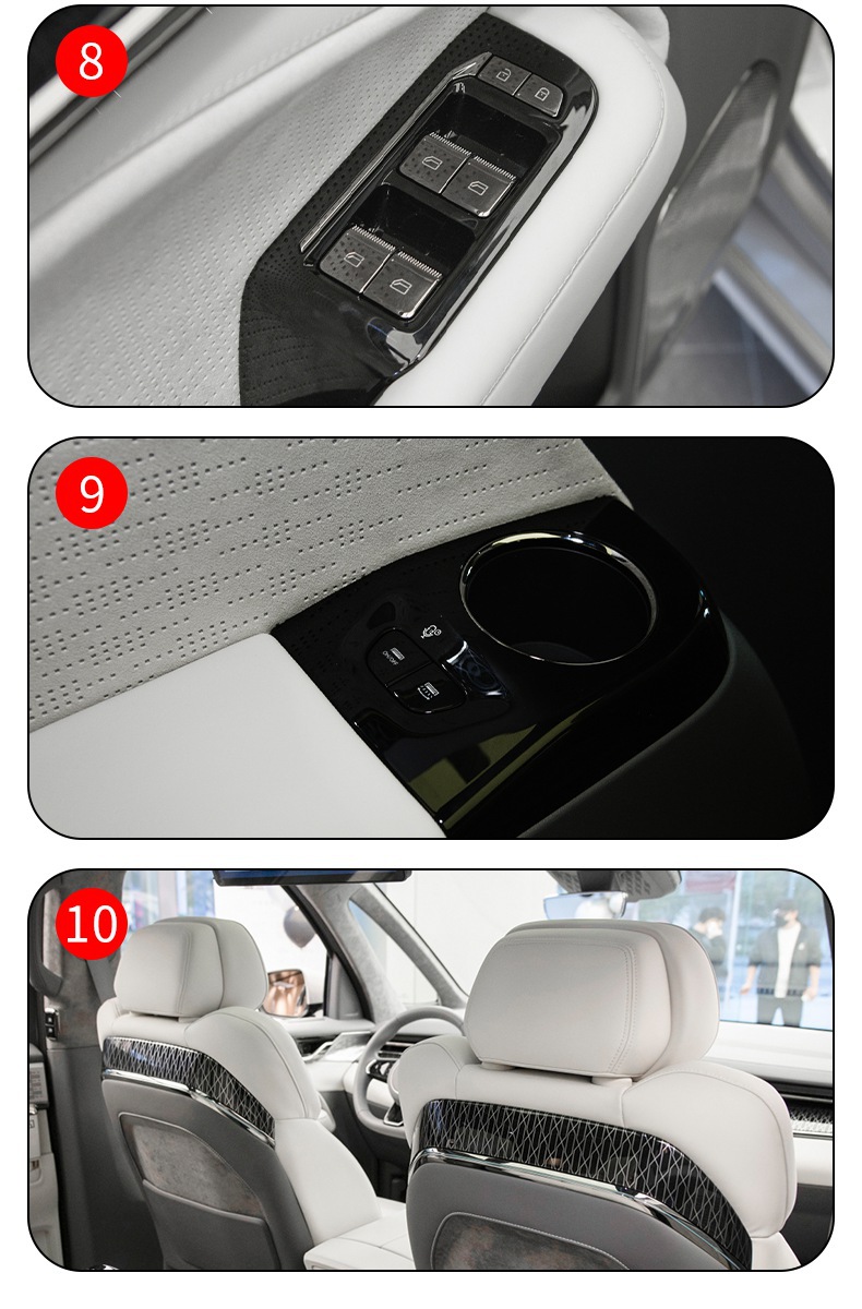 22-25 Models of Zeekr 009 Gear Interior Stickers Special Modification Accessories Paint Transparent Screen Protector