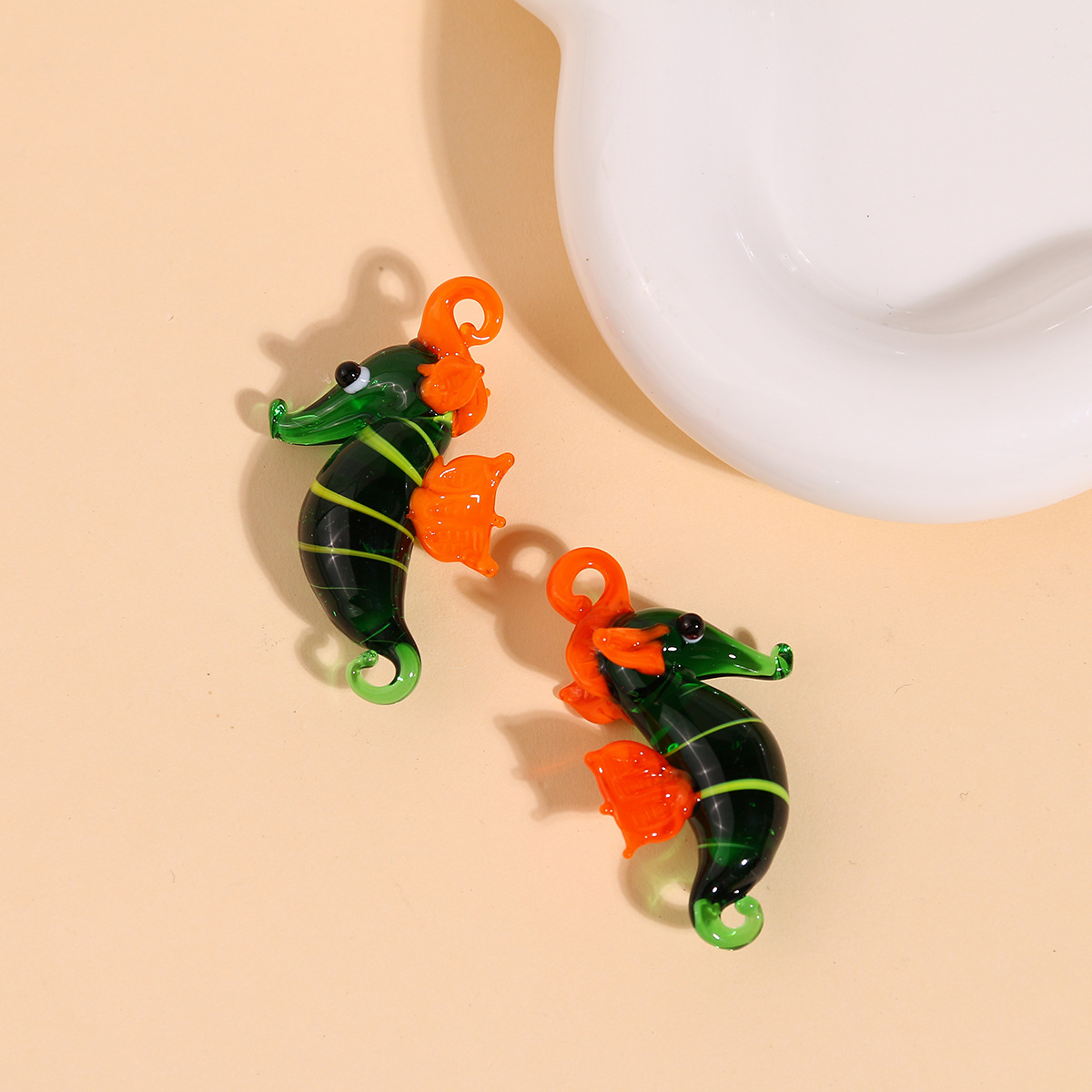 17g Weight Pendant Jewelry Making Type 35MM Jewelry Making Size DIY Jewelry Accessories Classification 1 Piece Quantity glass Material Fish Pattern All Seasons Season IG Style Style 1 Piece 35MM Glass Fish Pendant 8