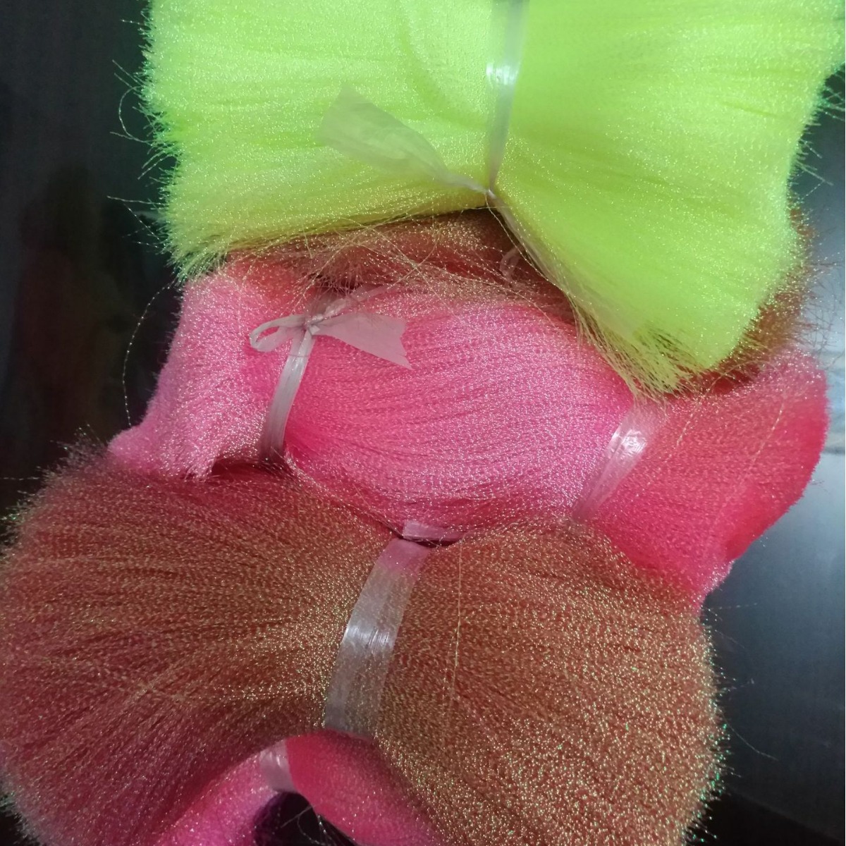 绑渔具鱼钩螺旋型欧罗拉丝闪线弹簧型珍珠白曲彩丝圈圈卷彩丝